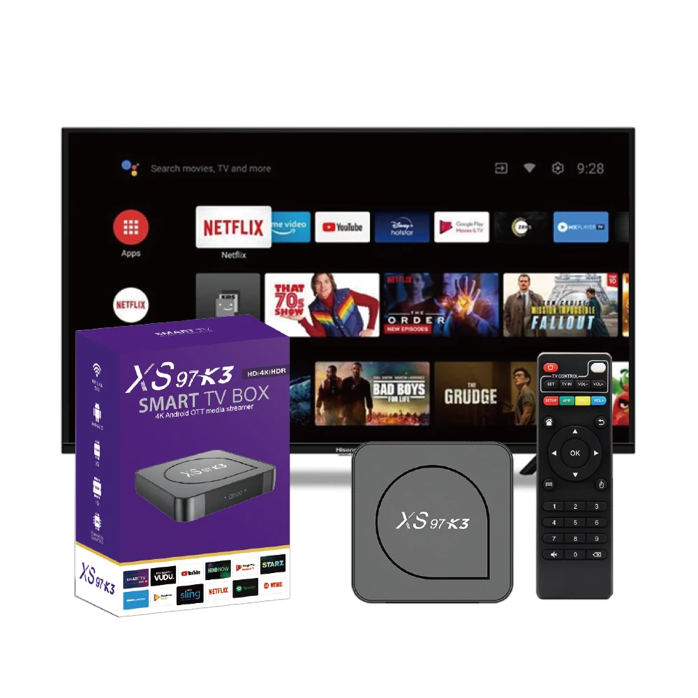 XS97 K3 Android TV Box - Bestseller H.265 HEVC Media Player