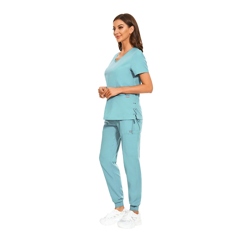 Niaahinn Scrub Suits Stretch Breathable Female Sets Jogger Nursing ...