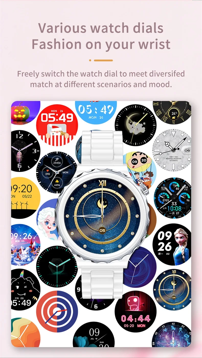 Hot Sale BT Call Watch D3 Pro Reloj Smart Watch Lady 1.32 inch 360x360 Full Screen Touch Women IP68 Waterproof Smartwatch D3 Pro (14).JPG