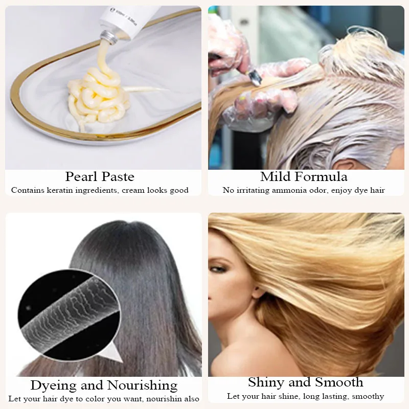 Oem Super Quality Factory Hair Color Cream Permanent Hair Dye Salon Private Label Professional