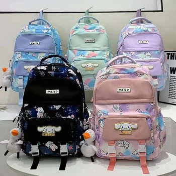 2024 Western cartoon bluey Student school trolley bag for kids Korean style big size Junior High School Backpack children