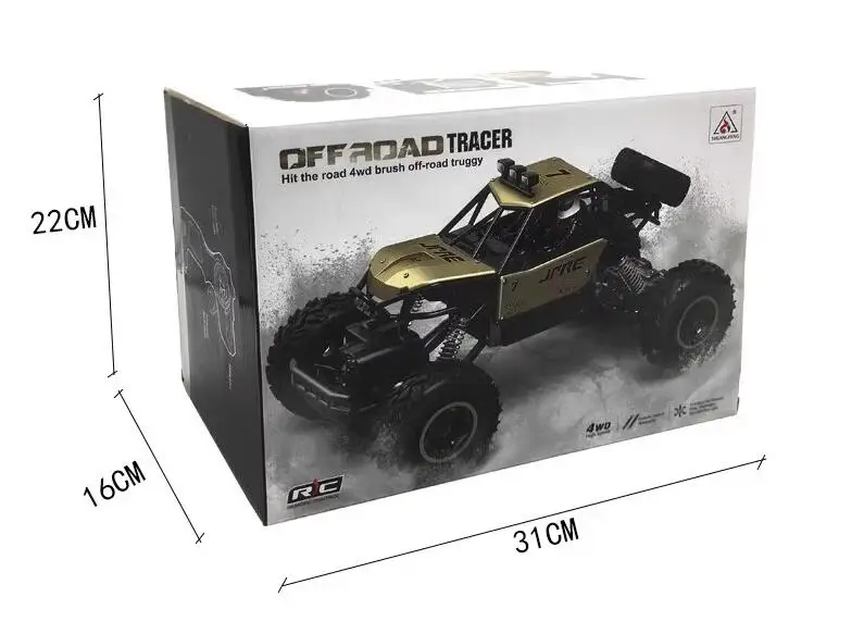 工場HOSHI 6141 RCカー 1/16 4x4 RCロッククローラー バッテリー式 4WD