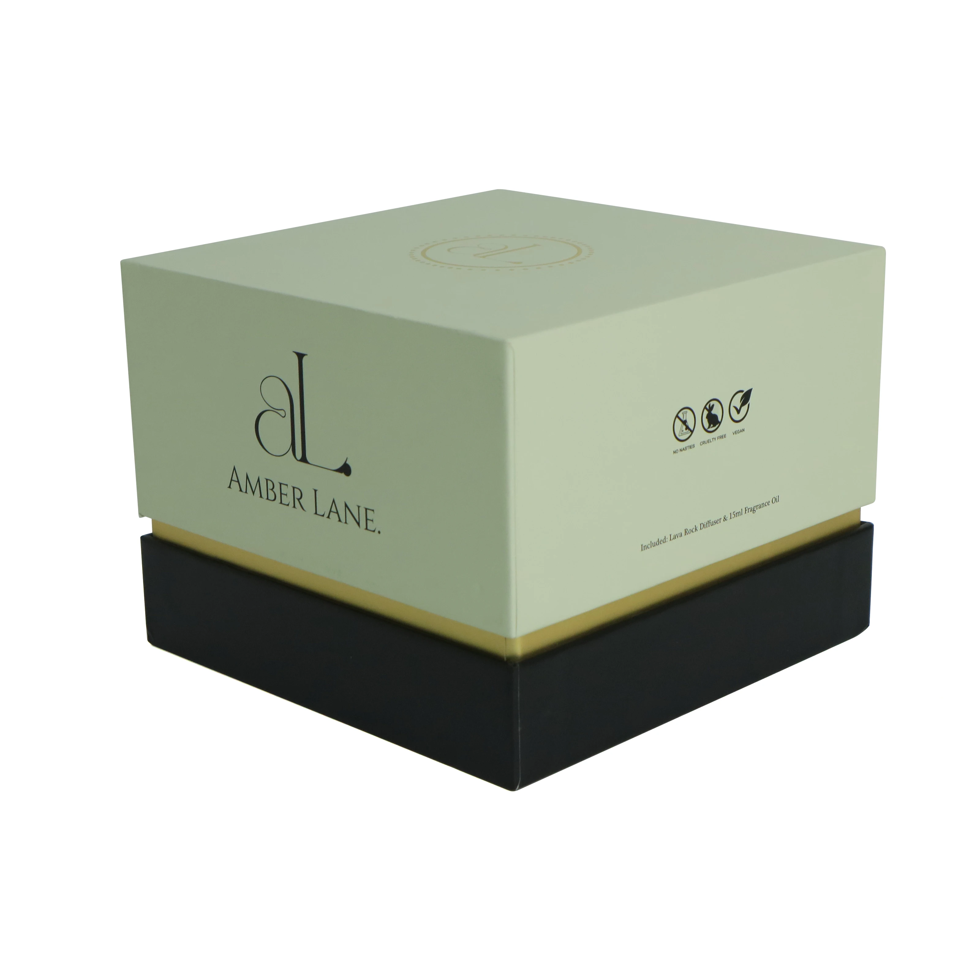 Custom Logo Rigid Hard Cardboard Gift Box with Lid and Base Neck Rigid Paper Packaging for Candle Paper Boxes