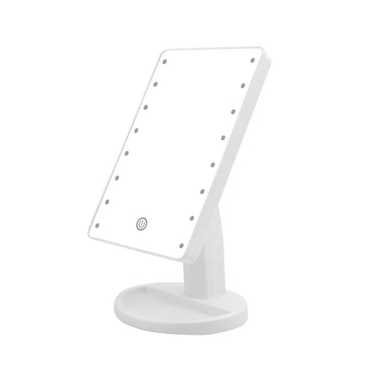 Popular Design Double Sided Salon Lighted Makeup Mirror Beauty Table Top Magnifying Vanity Decorative Mirror