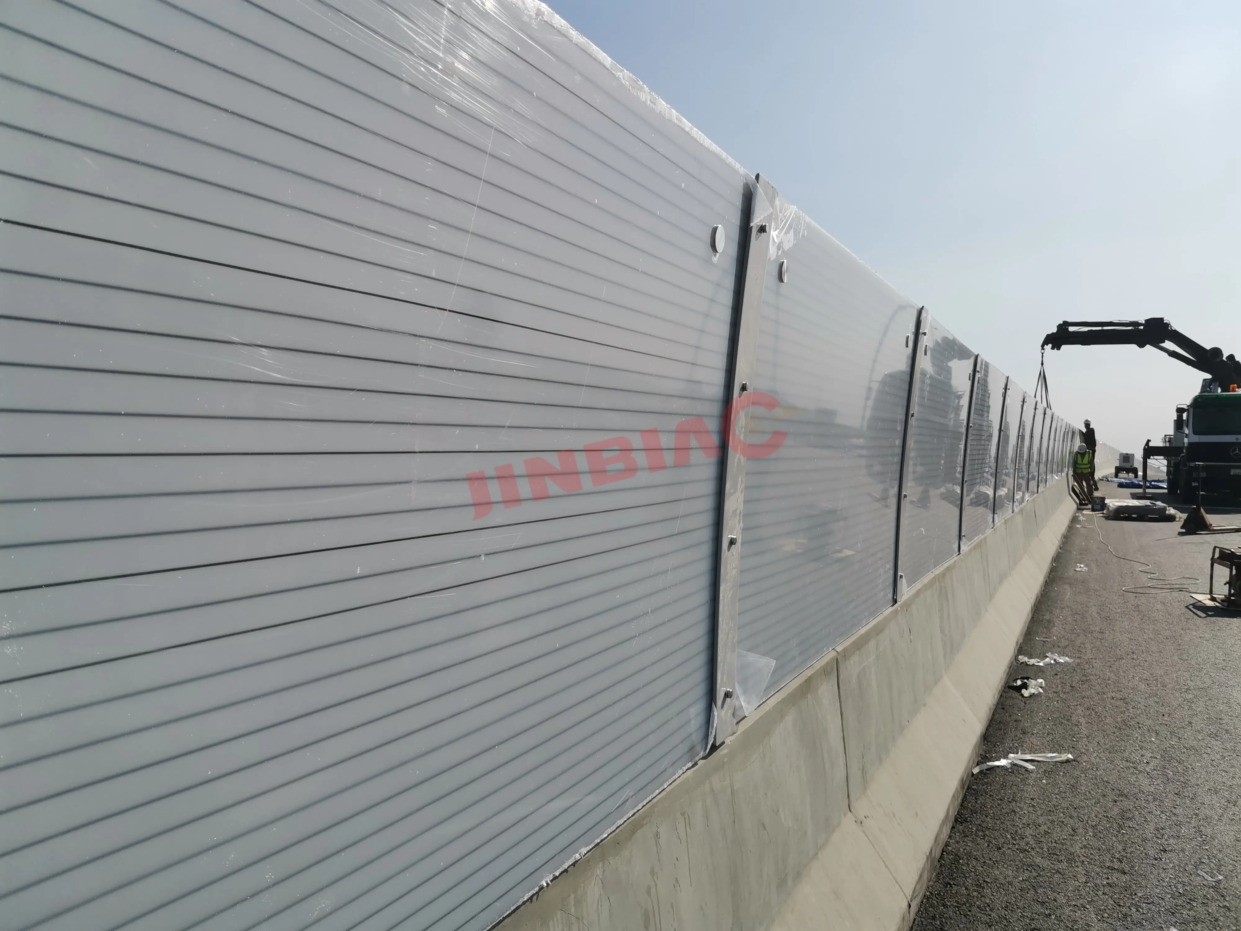 product modern design acrylic and pvc noise barrier metal sheet transparent wall acoustic sound barrier for outdoor and highway use-17
