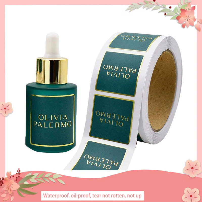 Vinyl Sticker Printing Packaging Labels Cosmetics Bottles Adhesive Sticker Custom Cosmetic Label Design Brand Logo Waterproof