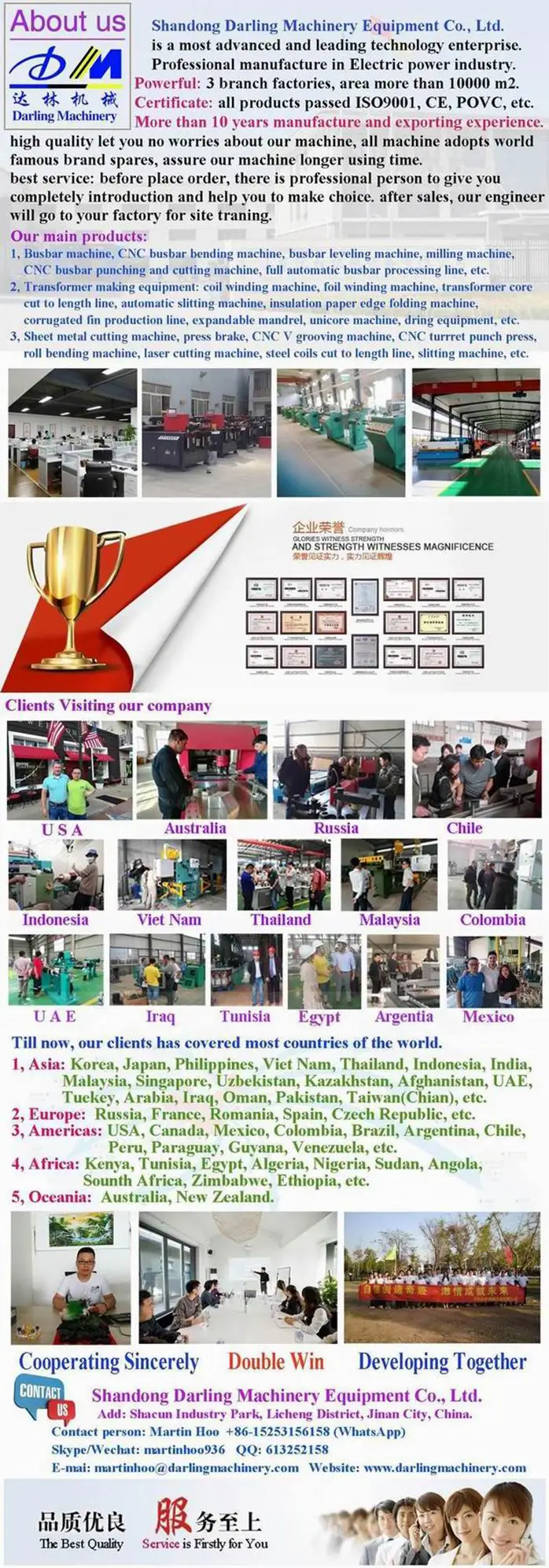 Darling Machinery new generation DM-BAM CNC manufacturer busbar angle milling machine