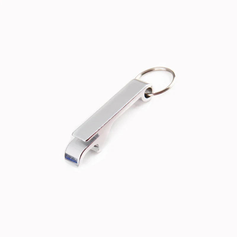 Customized Mini Portable Pocket Metal Bar Tools Bottle Opener Aluminum Key Ring Keychain Beer Bottle Opener