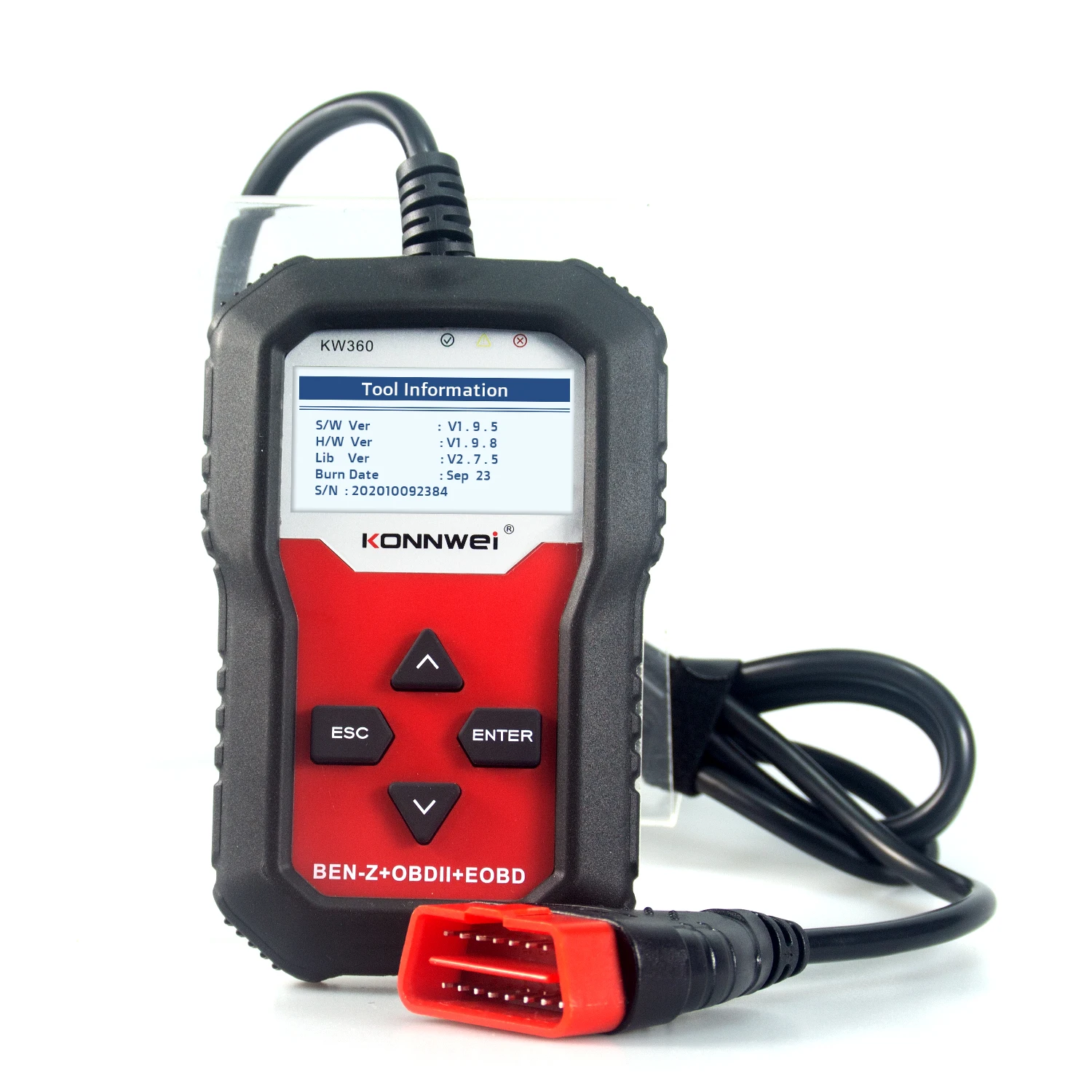 OBD2 Diagnosi Auto, VC300 Diagnosi Scanner Di Guasto Motore Cancella Errore I Codici Strumento Di Diagnostica Del Lettore Di Codice Adatto A Auto Con - Foto 2