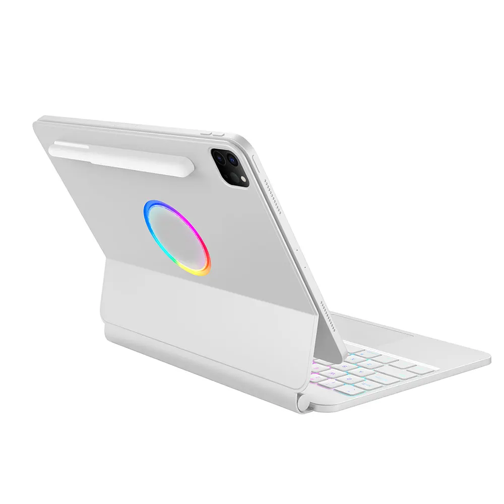 Clavier magique avec lumière pour iPad 12.9 13 Pro, étui mince magnétique pour tablette, pavé tactile magnétique sans fil Myj6144 Laudtec