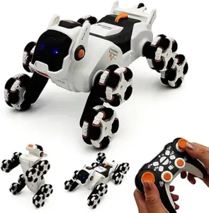 EPT New Design R/C Stunt Mechanical Dog Toy Car Remote Control 2.4G Children Toys 8 Wheels Robot Dog Radio Control Toys