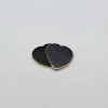 B4# Agate noire coeur