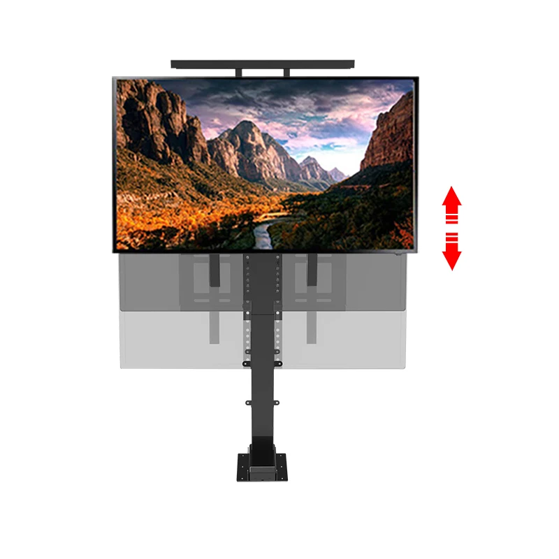 Smart Mobile Tv Stand  Electric Motorized  Fire Place Tv Stand White Tv Stand