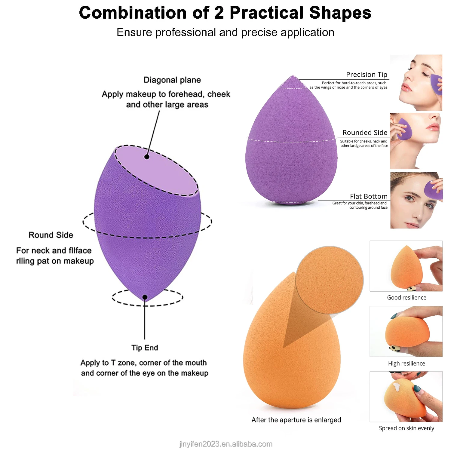 Custom Ecofriendly Colorful Biodegradable Latex Free Super Soft Beauty