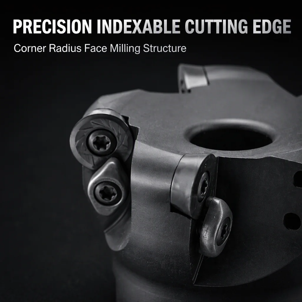 TRS Corner Radius Face Milling Cutter Indexable Mill Tool for RDMT10T3 RDMW1204 Inserts CNC Machining