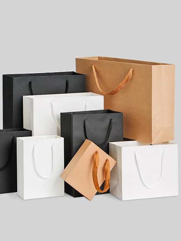 Kraft Paper Bag Bolsa De Compras Papel Navidad En 3d Regalo ...