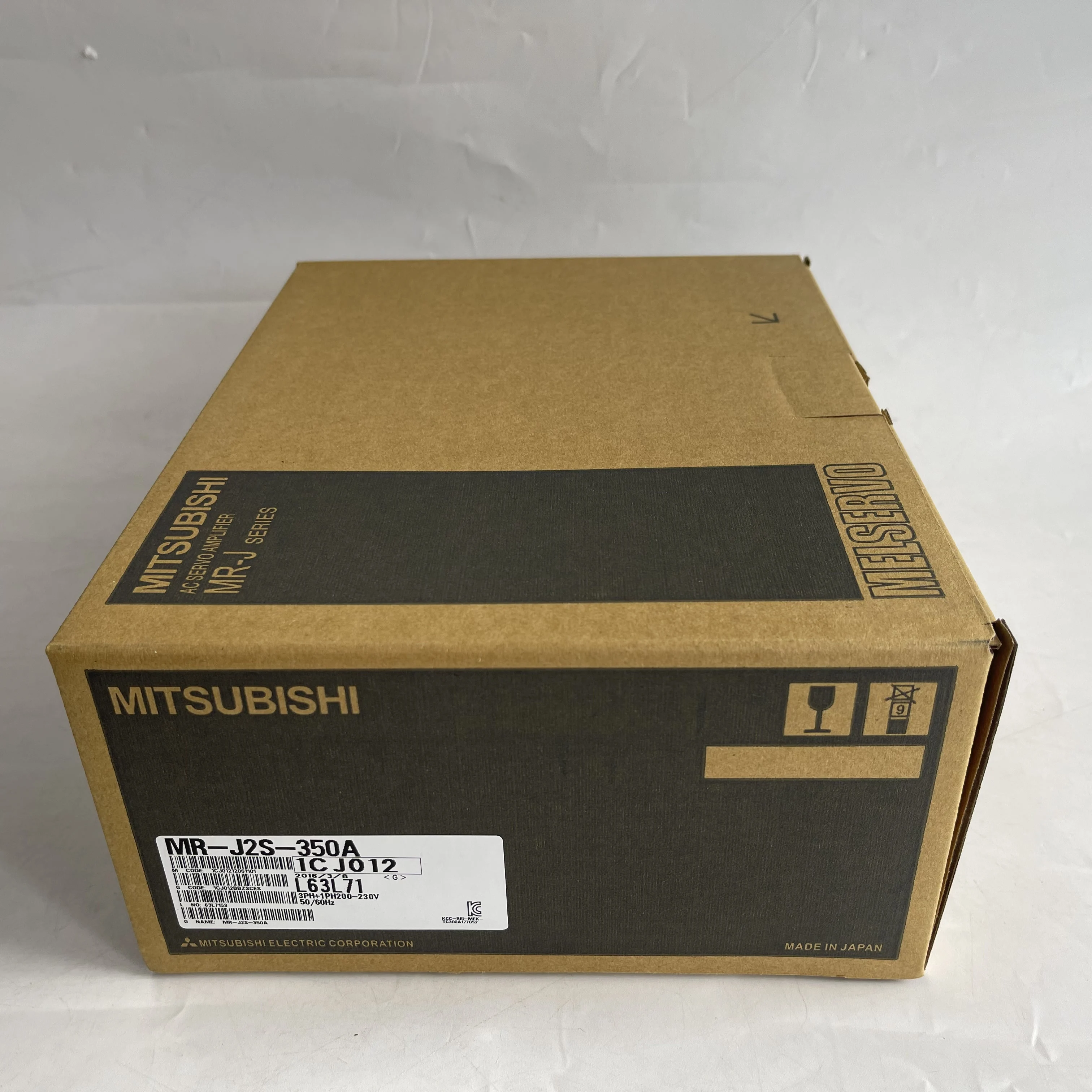 MITSUBISHI AC Servo Amplifier MR-J2S-350A MITSUBISHI AC Servo Amplifier MR-J2S-350A