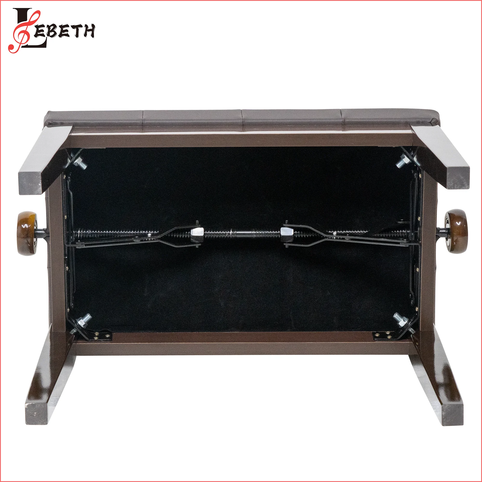 Lebeth KB-010 Wholesale OEM Musical Instruments Modern Wooden Bench Brown Piano Chair Piano Stool