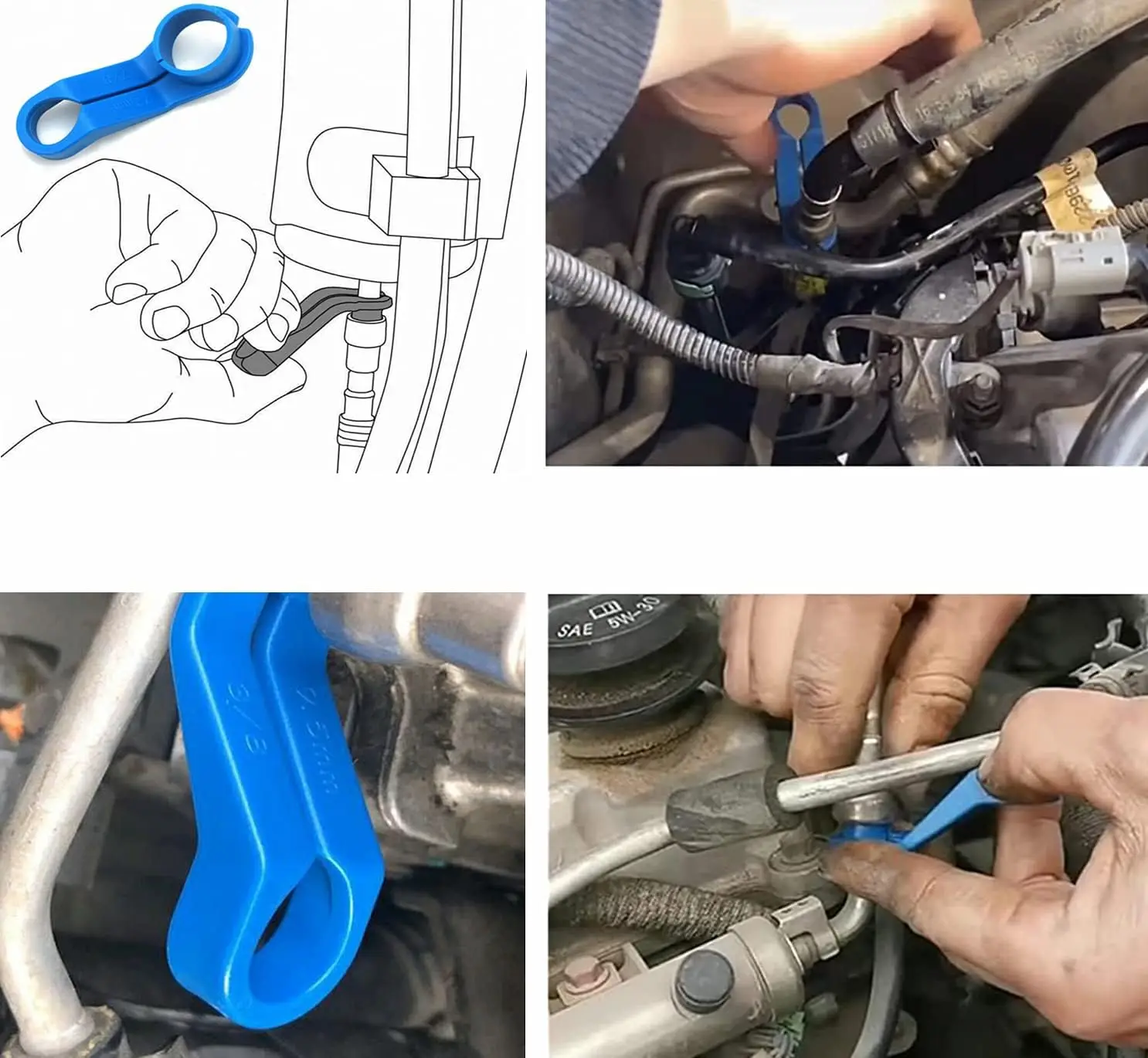 Ac Line Disconnect Tool Set 6pc Auto Air Conditioning Refrigerant