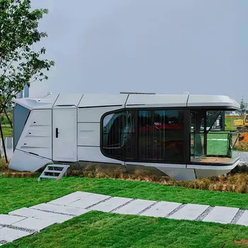 20ft 30ft 40ft  Luxury Portable Mobile Hotel Home Stay Resort Building Ready to Ship Prefab Vessel Capsule Cabin Holiday House