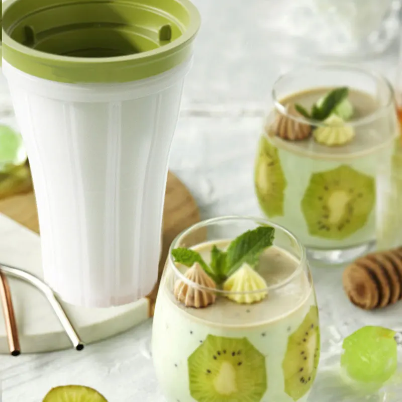 Freezing Silicone Smoothie Ice Making Cup Crushed Ice Cup 150ml Frozen Magic Slushy Cup Ice Maker