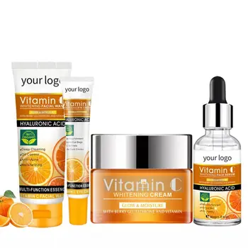 7 Days Result Super Whitening Vitamin C Face Serum Set Brightening Anti-Aging Skin Care Set