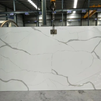 White Quartz Countertop With Grey Veins Calacutta Countertops Quartz ...