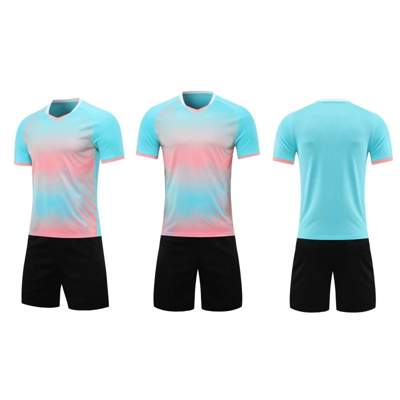 Dye Sublimation Custom Printing Wears Quick Dry Uniforms Sportswear Set Team Training Football 3821