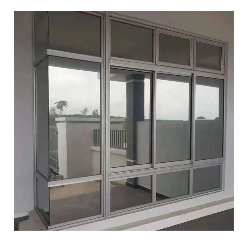 Silver Mirror Reflective Building Window Film Building One Way Mirror Reflective Window Film