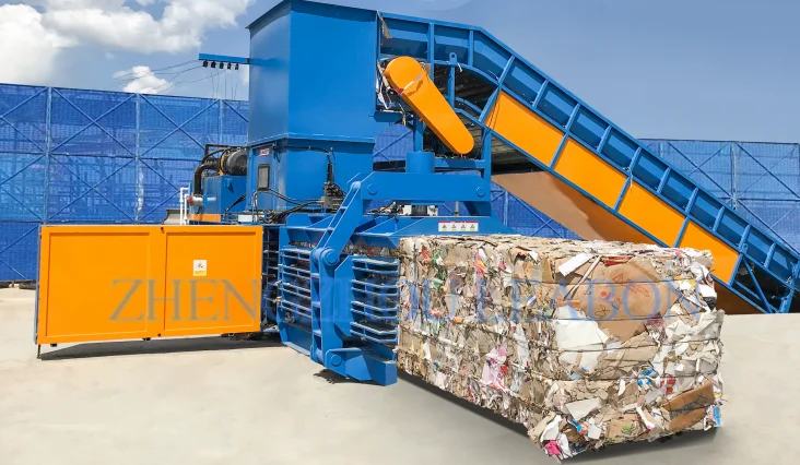 Full-automatic Horizontal Fabric Baler Machine Cardboard Fully-automatic Baler Machine Sponge Compressed Baler