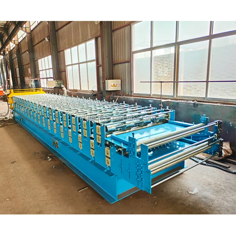 Low Price Corrugated Trapezoidal Double Layer Hydraulic Roof Tile Making Machine