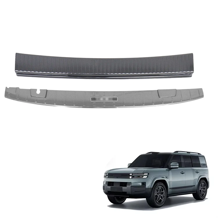 Aksesori Kereta EV Maremlyn untuk BYD Leopard 7 Ti 7 Titanium 7, Pelindung Bahagian Belakang Bagasi Dalaman dan Luaran, Plat Calar Bumper Belakang Titanium 7