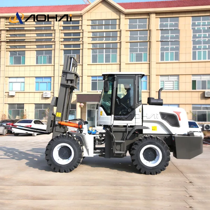 Многофункциональный легкий вилочный погрузчик 5Ton 6Ton 8Ton 4X4 гидравлический внедорожный вездеходный дизельный