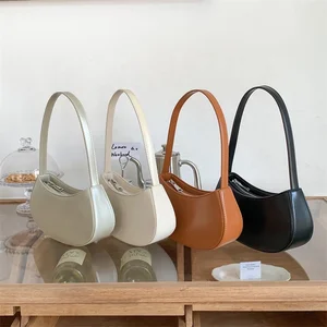 2026 New Arrivals PU Leather Half Moon Bag Trend Product Underarm Handbag Fashion Hand Shoulder Bags