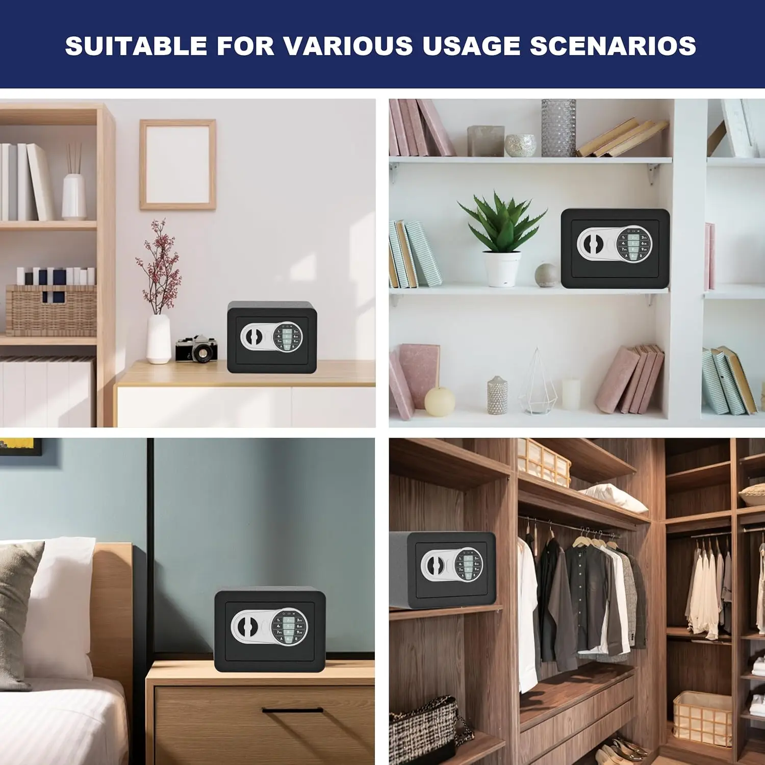 CEQSAFE Digital Safe Box Small Mini Steel Safes Money Bank Safety Security Box factory