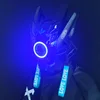 Aile lumineuse ronde bleue