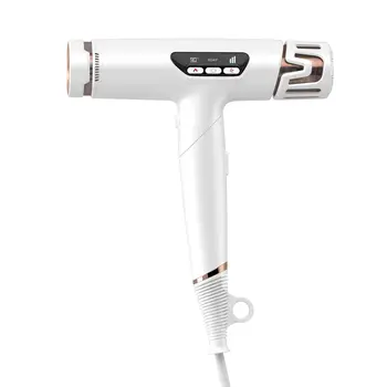 BLDDC Motor Foldable Smart Featuring Concentrator & Diffuser Nozzles Plastic Material High-Speed 200000 RPM Ion Hair Dryer