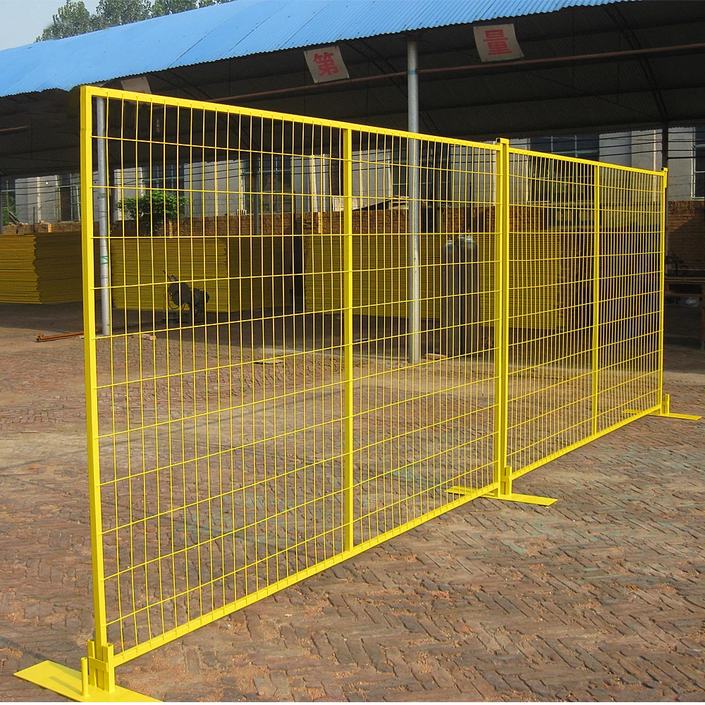 High Quality Temporary Construction Barrier Safety Heavy Duty Removable Iron Fence factory