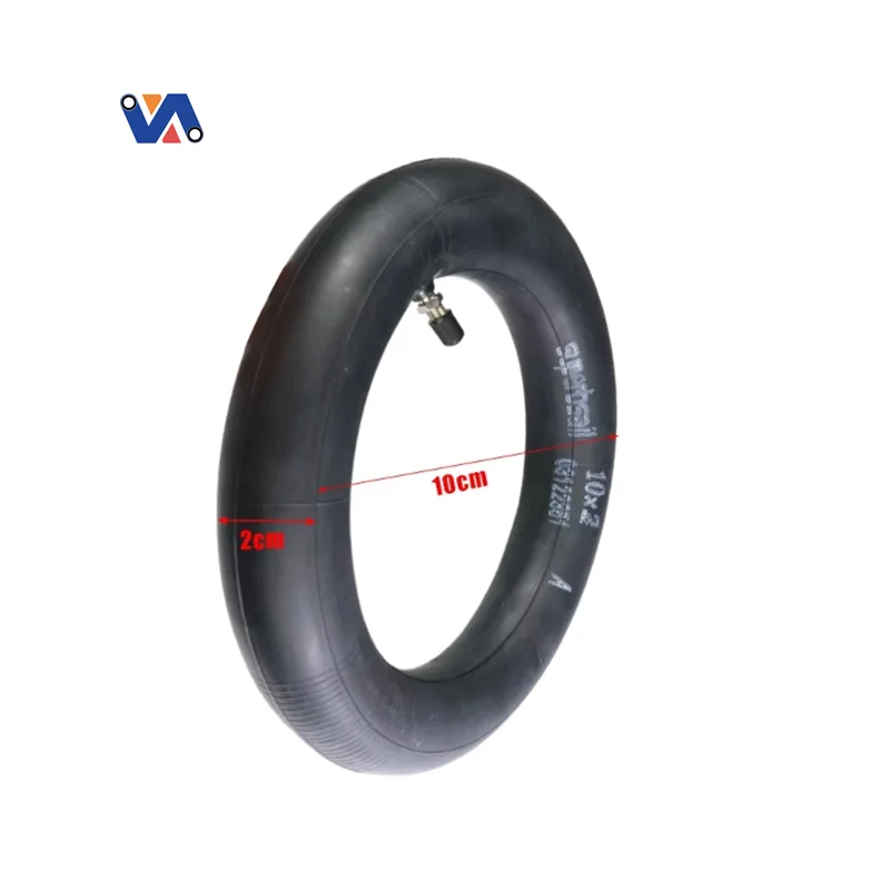 New Image Almacén en la UE, Tubo Interior Inflable de 10 Pulgadas con Válvula Recta para Patinete Eléctrico Xiaomi M365, Piezas de Repuesto 10*2 Neumáticos