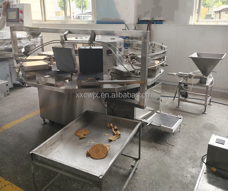 Factory Supply Customizable Size Automatic Crispy Egg Roll Ice Cream  Cone Rolling Machine Waffle Cone Making Machine