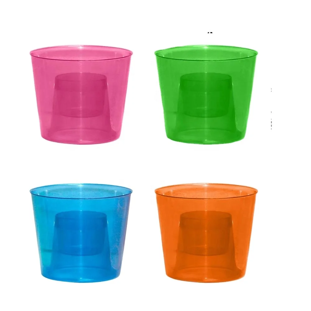 Neon Color Hard Plastic Bomber Cups Jager Bomb Shot Glasses Cup
