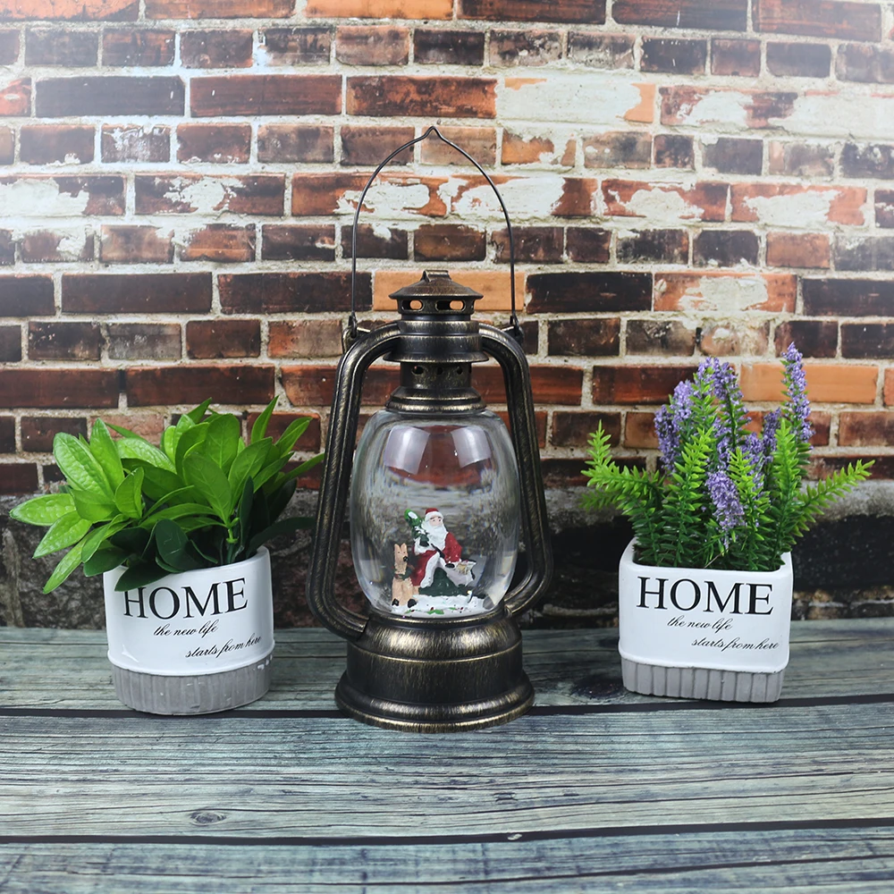 Ретро старомодная масляная лампа, антикварные медные светодиодные масляные свечи