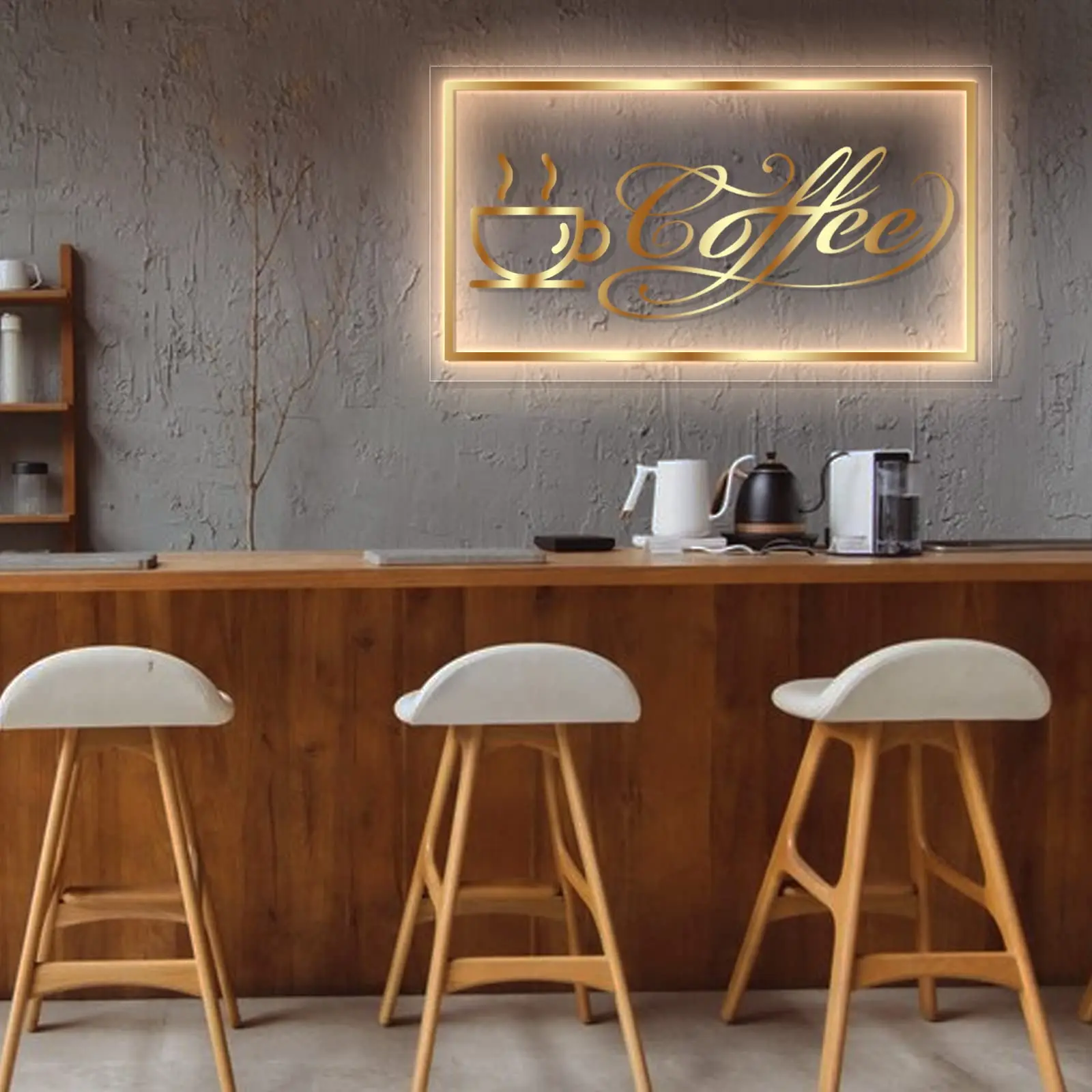 Custom Backlit Sign Acrylic Beauty Salon LED Company Logo Light ...