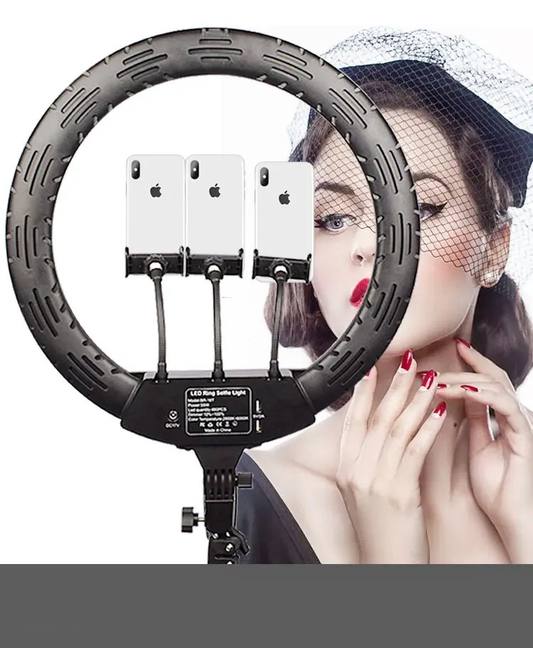 18inch LED Ring Light 60W 4800-5200K for Tiktok Selfies