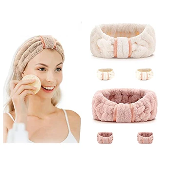Menorah Haarband Für Gesichtswäsche & Make-up – Aus Weichem Korallenfleece, Elastisch