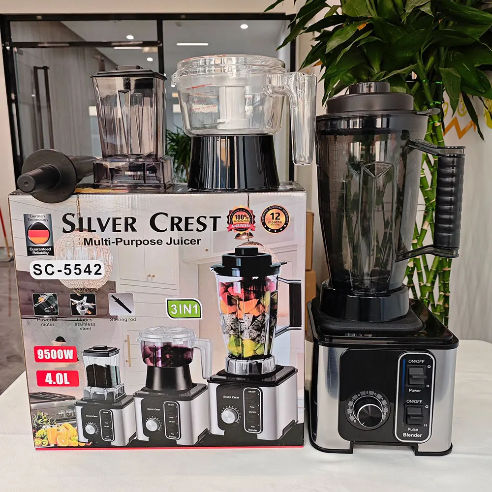 Multi-Function Commercial Blender 3 in 1 Juicer, 10 Speed Heavy