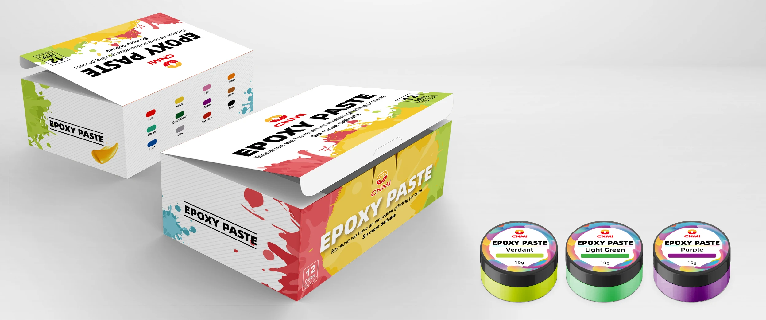 Cnmi 24 Pigment Pastes For Epoxy Resin Jars Set Thick Pigment Paste ...