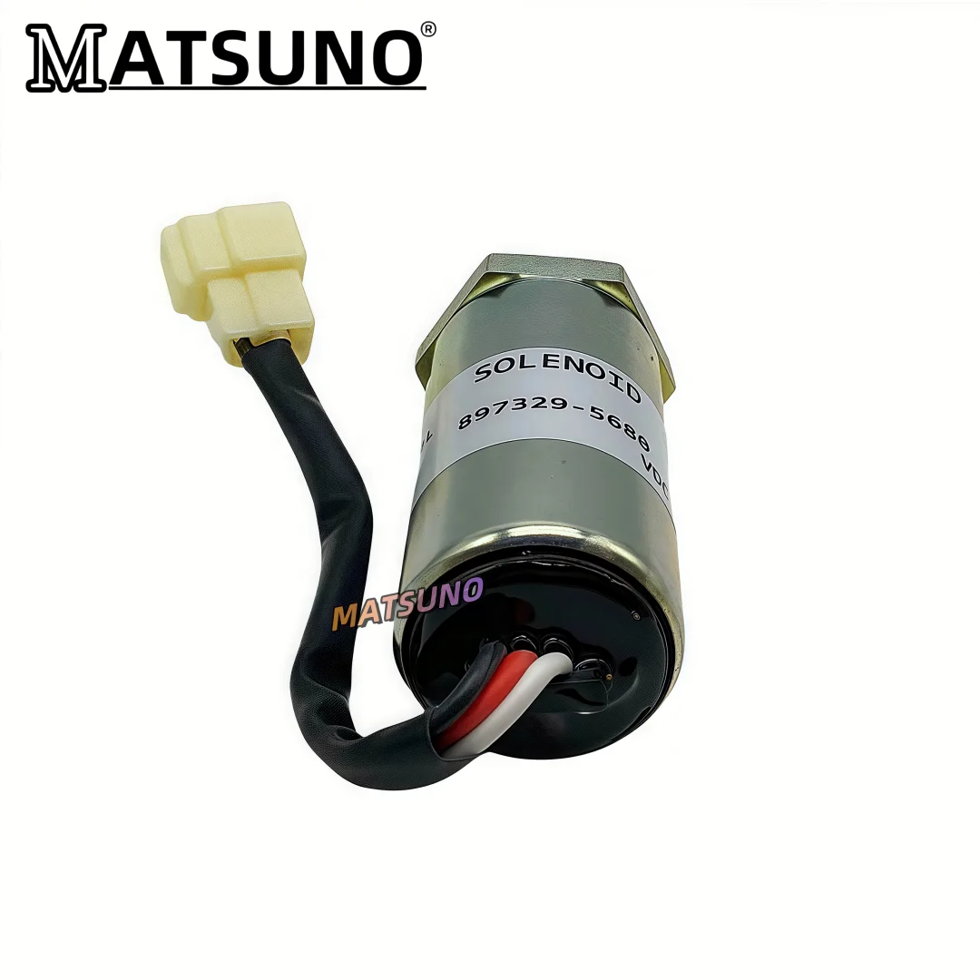 Hitachi Ex55/60 Stop Solenoid Valve 897329-5680 | Oem Excavator Parts