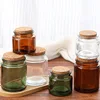 Clear bottle + wooden stopper