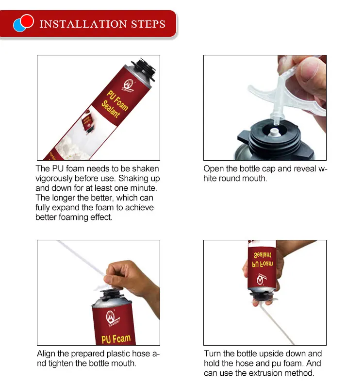 Oem Odm 750ml High Density Low Expanding Soundproof Waterproof